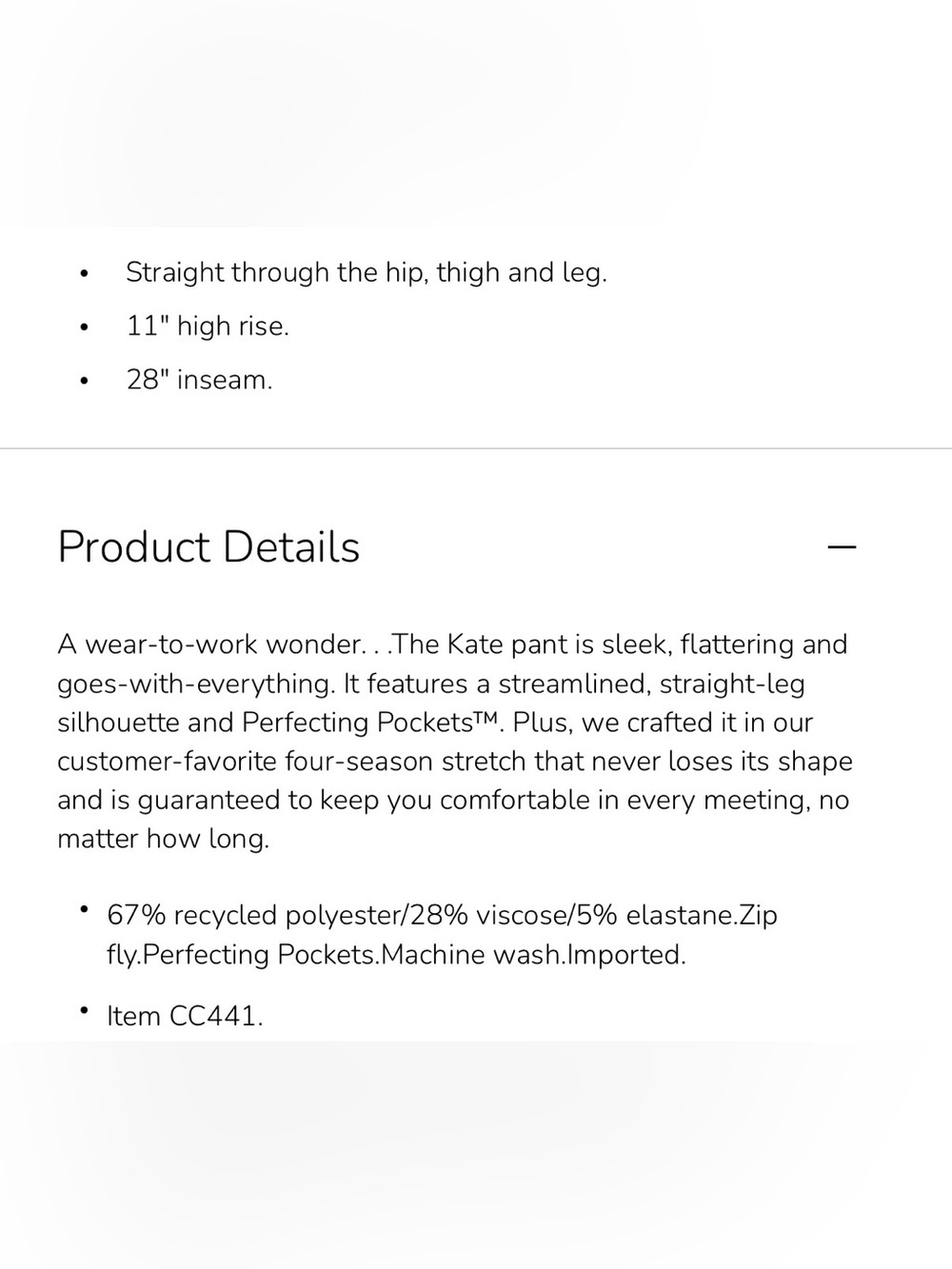 J. Crew Kate Light Gray Tailored Straight-Leg Trousers - Picture 6 of 6